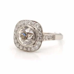Bague de style Art Déco Platine Diamants