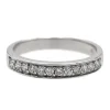 Bague Demi alliance Or blanc Diamant