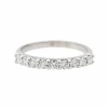 Bague Demi alliance Or blanc Diamant
