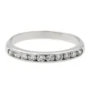 Bague Demi alliance Or blanc Diamant