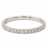 Bague demi alliance Or blanc Diamant