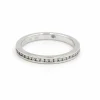 Bague Demi alliance Or blanc Diamant