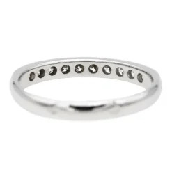 Bague Demi alliance Or blanc Diamant