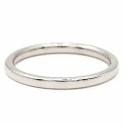 Bague demi alliance Or blanc Diamant