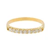 Bague Demi alliance Or jaune Diamant
