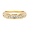 Bague Demi alliance Or jaune Diamant