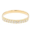 Bague Demi alliance Or jaune Diamant