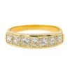 Bague Demi alliance Or jaune Diamant