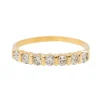 Bague Demi alliance Or jaune Diamant