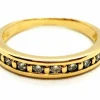 Bague Demi alliance Or jaune Diamant
