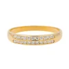Bague Demi alliance Or jaune Diamant