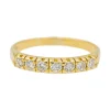 Bague Demi alliance Or jaune Diamant