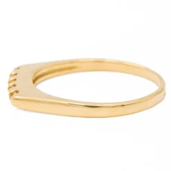 Bague Demi alliance Or jaune Diamant