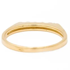 Bague Demi alliance Or jaune Diamant