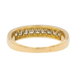 Bague Demi alliance Or jaune Diamant