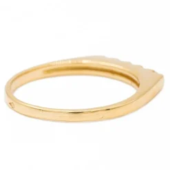Bague Demi alliance Or jaune Diamant