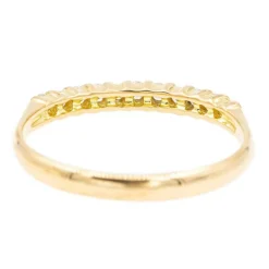 Bague Demi alliance Or jaune Diamant