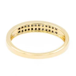 Bague Demi alliance Or jaune Diamant