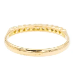 Bague Demi alliance Or jaune Diamant