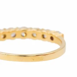Bague Demi alliance Or jaune Diamant