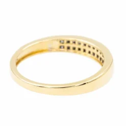Bague Demi alliance Or jaune Diamant