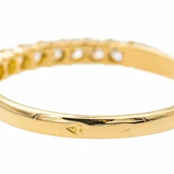 Bague Demi alliance Or jaune Diamant