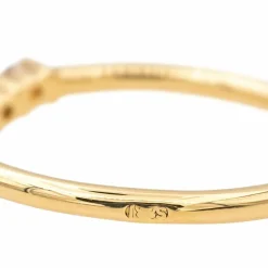 Bague Demi alliance Or jaune Diamant