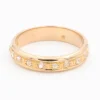Bague Demi alliance Or rose Diamant
