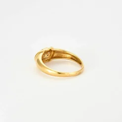 BAGUE DEMI JONC DIAMANTS
