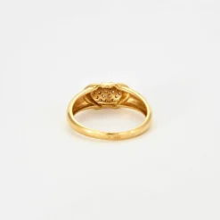 BAGUE DEMI JONC DIAMANTS