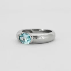 BAGUE DEMI JONC TOPAZE