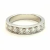 Bague Demie alliance Or blanc Diamant
