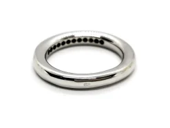 Bague Demie alliance Or blanc Diamant