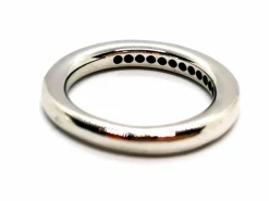 Bague Demie alliance Or blanc Diamant