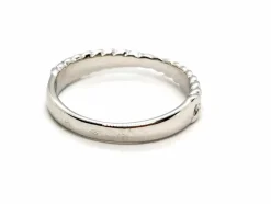 Bague Demie alliance Or blanc Diamant