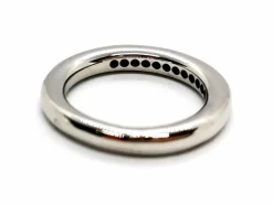 Bague Demie alliance Or blanc Diamant