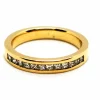 Bague Demie alliance Or jaune Diamant
