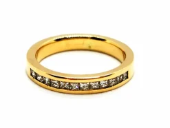 Bague Demie alliance Or jaune Diamant
