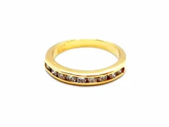 Bague Demie alliance Or jaune Diamant