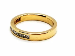 Bague Demie alliance Or jaune Diamant