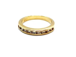 Bague Demie alliance Or jaune Diamant