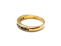Bague Demie alliance Or jaune Diamant