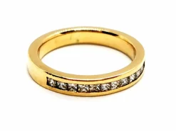Bague Demie alliance Or jaune Diamant