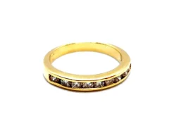 Bague Demie alliance Or jaune Diamant
