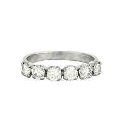 Bague demi-tour or et diamants