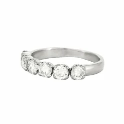 Bague demi-tour or et diamants