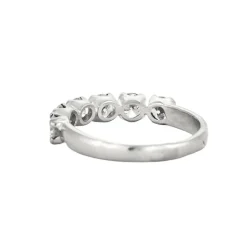 Bague demi-tour or et diamants