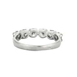 Bague demi-tour or et diamants