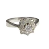 Bague design contemporain du XXème siècle en or avec diamants