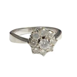 Bague design contemporain du XXème siècle en or avec diamants